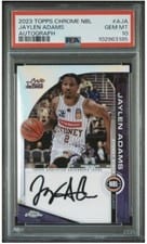 2023-24 Topps Chrome NBL NBL Autographs Jaylen Adams #A-JA card