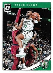 2018-19 Donruss Optic Base Set Jaylen Brown #66 card
