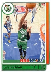2021-22 Hoops Base Set Jaylen Brown #9 card