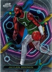 2023-24 Topps Chrome Cosmic Base Set Jaylen Brown #7 card