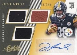 2018 Panini Absolute Base Set Jaylen Samuels #185 card
