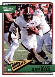 2018 Panini Classics Base Set Jaylen Samuels #272 card
