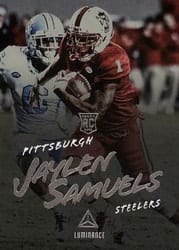 2018 Panini Luminance Base Set Jaylen Samuels #142 card