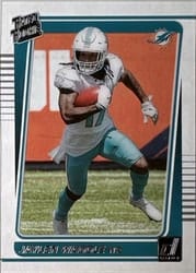 2021 Clearly Donruss Base Set Jaylen Waddle #64 card