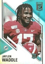 2021 Donruss Elite Base Set Jaylen Waddle #186 card