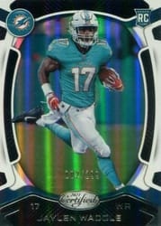2021 Panini Certified Base Set Jaylen Waddle #108 card