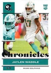 2021 Panini Chronicles Base Set Jaylen Waddle #76 card