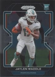2021 Panini Chronicles Prizm Black Jaylen Waddle #PB-10 card