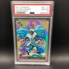 2021 Panini Donruss Downtown Jaylen Waddle #DT-37 card