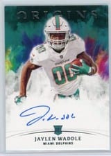 2021 Panini Origins Rookie Autographs Jaylen Waddle #RA-JW card