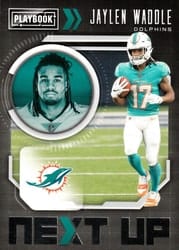 2021 Panini Playbook Next Up Jaylen Waddle #NXT-JWA card