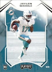 2021 Panini Playoff Base Set Jaylen Waddle #206 card