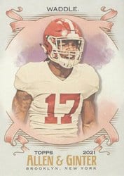 2021 Topps Allen & Ginter Base Set Jaylen Waddle #214 card