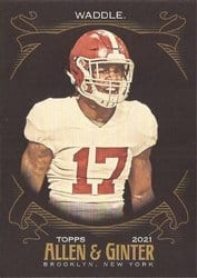 2021 Topps Allen & Ginter X Base Set Jaylen Waddle #214 card