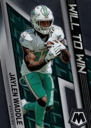 2022 Panini Mosaic Will to Win Jaylen Waddle #WW-20 card