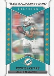 2022 Panini Rookies & Stars Man In Motion Jaylen Waddle #MM-19 card