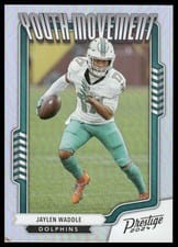 2024 Panini Prestige Youth Movement Jaylen Waddle #YM-JWE card