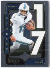2024 Panini Select Select Numbers Jaylen Waddle #21 card