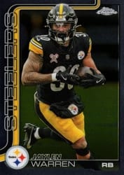 2025 Topps Chrome Base Set Jaylen Warren #253 card