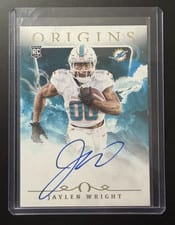 2024 Panini Origins Rookie Autographs Jaylen Wright #RAU-JWR card