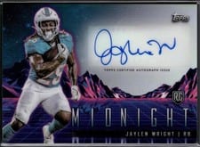 2024 Topps Midnight Rookie Horizon Signatures Jaylen Wright #RHS-JWR card