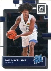 2022-23 Donruss Optic Base Set Jaylin Williams #246 card