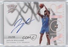2022-23 Panini Noir Shadow Signatures Jaylin Williams #SHS-JWL card