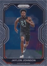 2020 Panini Prizm Base Set Jaylon Johnson #306 card