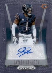 2024 Panini Prizm Deca Signatures Jaylon Johnson #S-JJN card