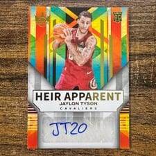 2024-25 Panini Court Kings Heir Apparent Autographs Jaylon Tyson #HA-JAY card