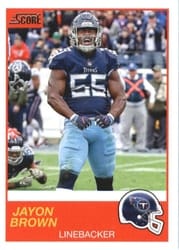 2019 Score Base Set Jayon Brown #80 card
