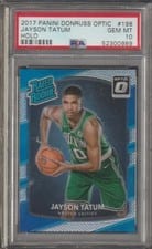2017 Panini Donruss Optic Jayson Tatum Holo #198 card