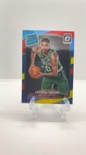 2017 Panini Donruss Optic Jayson Tatum Red and Yellow #198 card