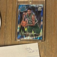 2017 Panini Donruss Optic Jayson Tatum Shock #198 card