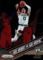 2018-19 Panini Prizm Go Hard or Go Home Jayson Tatum #16 card