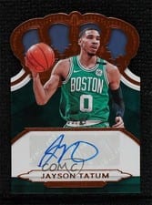 2018 Panini Crown Royale Crown Autographs Jayson Tatum #CA-JTT card