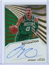 2018 Panini Revolution Autographs Jayson Tatum #AU-JTT card