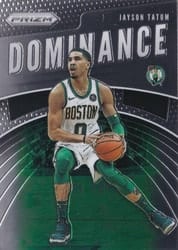 2019-20 Panini Prizm Dominance Jayson Tatum #13 card