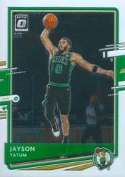 2020-21 Donruss Optic Base Set Jayson Tatum #77 card