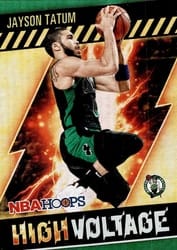 2020-21 Hoops High Voltage Jayson Tatum #24 card