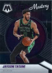 2020-21 Panini Mosaic Men of Mastery Jayson Tatum #13 card