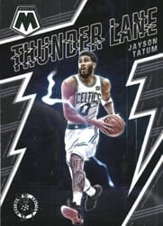 2021-22 Panini Mosaic Thunder Lane Jayson Tatum #2 card