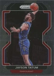 2021-22 Panini Prizm Base Set Jayson Tatum #13 card