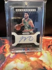 2021-22 Panini Prizm Sensational Signatures Jayson Tatum #SS-JTT card