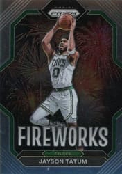 2022-23 Panini Prizm Fireworks Jayson Tatum #5 card
