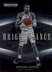 2022 Panini Prizm Draft Picks Brilliance Jayson Tatum #BR-JT card