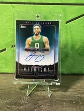 2023-24 Topps Midnight Stroke of Midnight Autographs Jayson Tatum #SMA-JT card