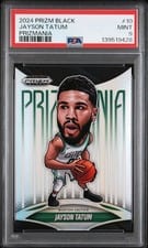 2024-25 Panini Prizm Black Prizmania Jayson Tatum #10 card