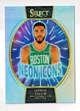 2024 Panini Select Neon Icon Jayson Tatum #18 card