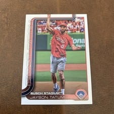 2025 Topps 2024 First Pitch Autographs Jayson Tatum #FPA-JT card